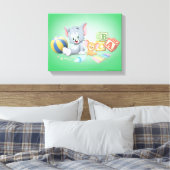 Säugling Tom und Jerry spielen mit Spielzeug Leinwanddruck (Insitu (Schlafzimmer))
