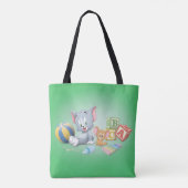 Säugling Tom und Jerry spielen mit Spielzeug Tasche (Rückseite)