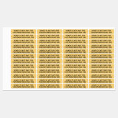 Säugling Warnhinweis auf Honey Jar Lid Security ge Etiketten (Blatt)