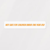 Säugling warnt Honey Jar Lid Security Etiketten (Design 2)