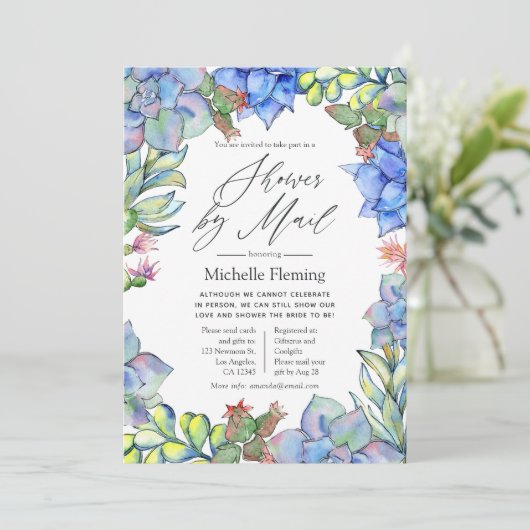 Säuglinge oder Brautparty per Post Einladung (Stehend Vorderseite)