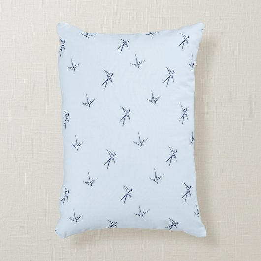Säuglinge: Schwalben/Blau (AP.SW.B.) - Dekokissen (Vorderseite(Vertikal))