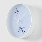 Säuglinge: Schwalben/Blau - Uhr (Winkel)