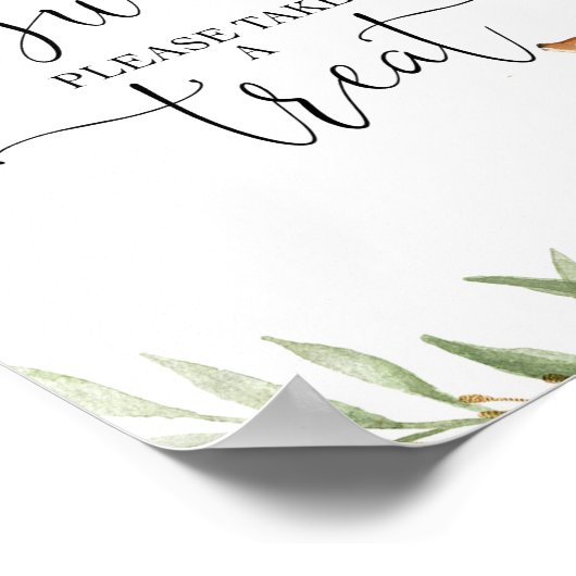 Säuglinge sind süß-rosa-goldene Hirschdusche Poster (Ecke)