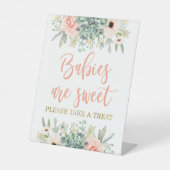 Säuglinge sind süße Sukkulente Sockelschild (Vorderseite)