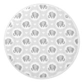 Säuglings-Baby-neutrales Elefant-Duschen-Geschenk Keramikknauf (Vorderseite)