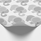 Säuglings-Baby-neutrales graues Geschenkpapier (Ecke)