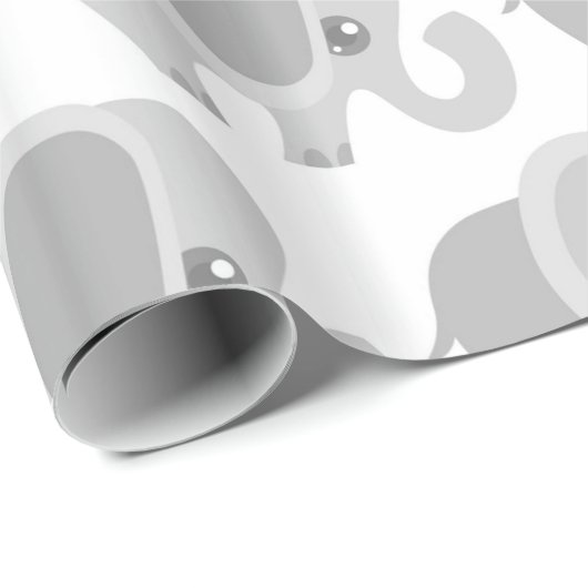 Säuglings-Baby-neutrales graues Geschenkpapier (Rolleneckpunkt)