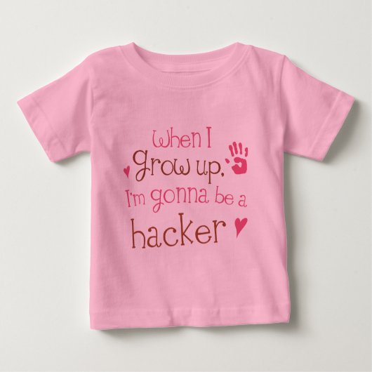 Säuglings-Baby-T - Shirt des Hacker-(Zukunft) (Vorderseite)