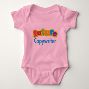 Säuglings-Baby-T - Shirt des Werbetexter-(Zukunft)