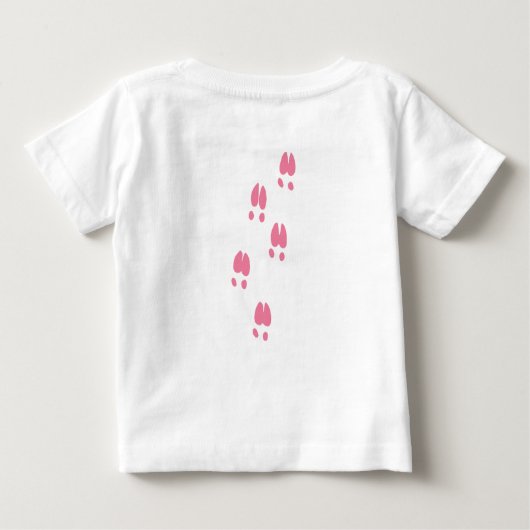 Säuglings-Strampler, weiß Baby T-shirt (Rückseite)