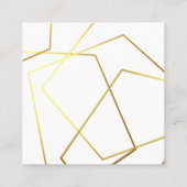 Säuglingsbücher für Babykarten Quadratische Visitenkarte (Rückseite)