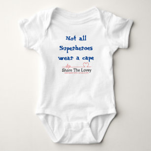 Säuglingsuperhero-Shirt Baby Strampler