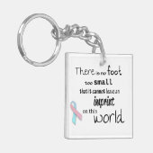 Säuglingsverlust-Bewusstseinsdoppeltes versah Schlüsselanhänger (Vorderseite links)