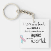 Säuglingsverlust-Bewusstseinsdoppeltes versah Schlüsselanhänger (Vorderseite)