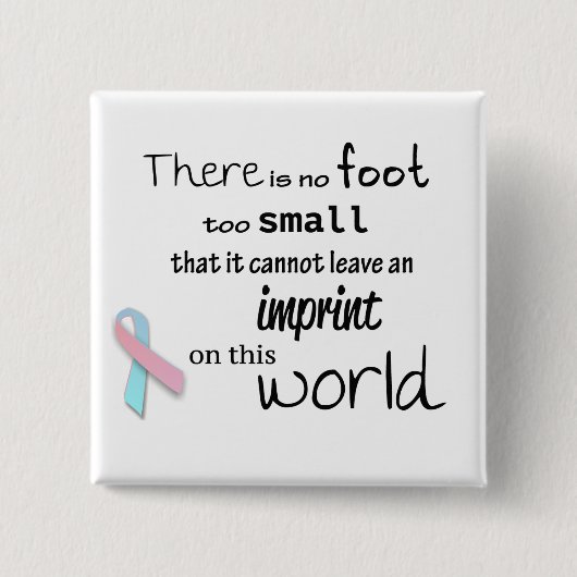 Säuglingsverlustbewusstseins-Quadratknopf Button (Vorderseite)