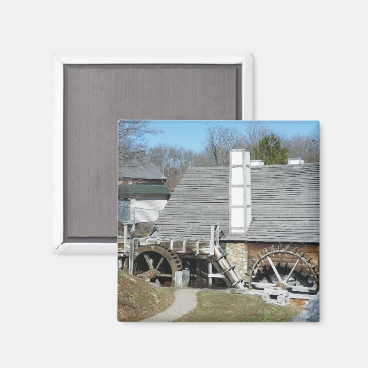 Saugus Ironworks Magnet (Vorderseite/Rückseite)