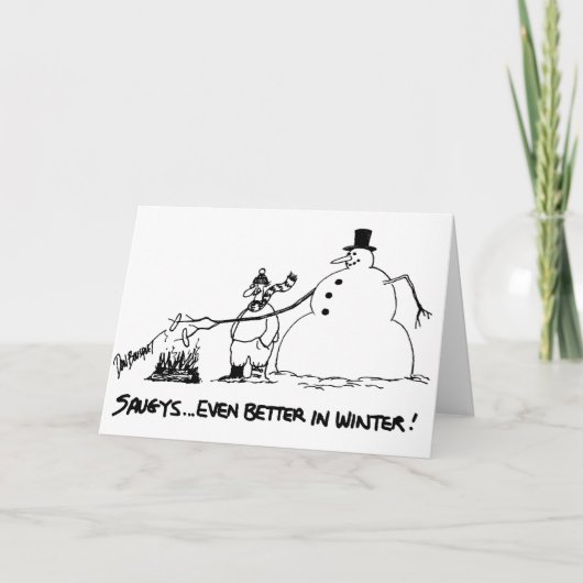 Saugy Weihnachtskarten Feiertagskarte (Vorderseite)