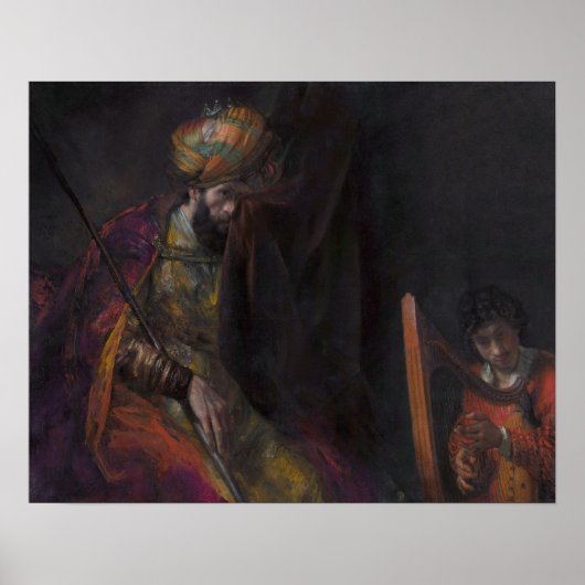 Saul and David (Mauritshuis) von Rembrandt - Poste Poster (Vorne)