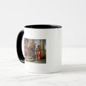 Saul, der auf David spielt die Harfe hört Tasse (Vorderseite Links)