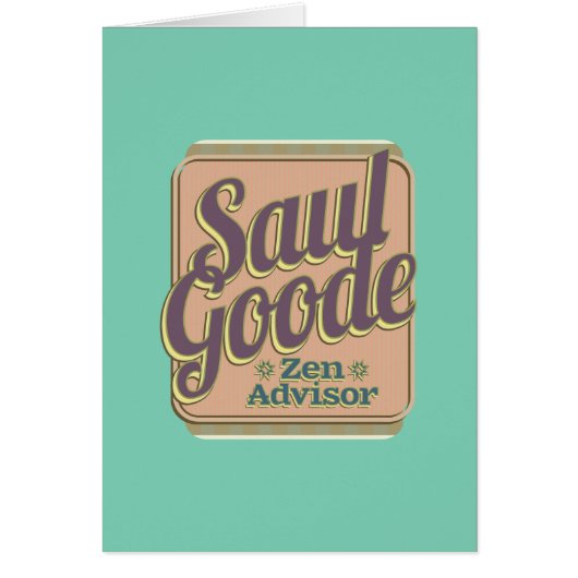 Saul Goode Zen Advisor Aqua BG Card (Vorne)