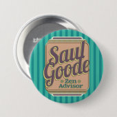 Saul Goode Zen Advisor Aqua Stripes BG Button (Vorne & Hinten)