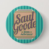 Saul Goode Zen Advisor Aqua Stripes BG Button (Vorderseite)