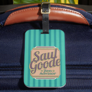 Saul Goode Zen Advisor Aqua Stripes BG Gepäckanhänger