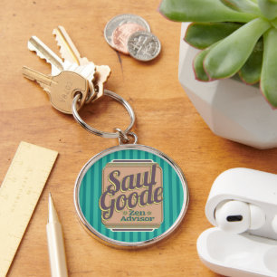 Saul Goode Zen Advisor Aqua Stripes BG Schlüsselanhänger