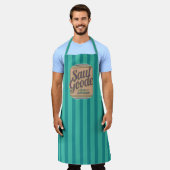 Saul Goode Zen Advisor Aqua Stripes BG Schürze (Getragen)