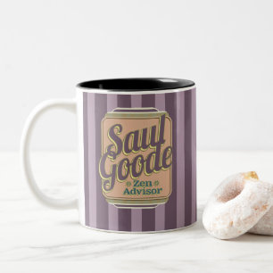 Saul Goode Zen Advisor Mauve Stripes BG Zweifarbige Tasse
