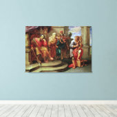 Saul hört David beim Harp zu Leinwanddruck (Insitu (Holzboden))