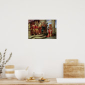 Saul hört David beim Harp zu Poster (Küche)