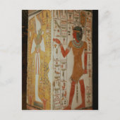 Säule, auf der Osiris und ein Priester dargestellt Postkarte (Vorderseite)