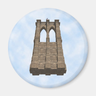 Säule der Brooklyn Bridge: 3D-Modell: Magnet