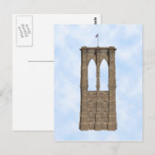 Säule der Brooklyn Bridge: 3D-Modell: Postkarte (Vorne/Hinten)