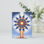 Säule der Feuerpostkarte von Lynda Vugler Postkarte (Stehend Vorderseite)