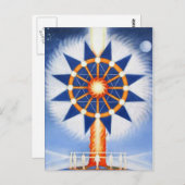 Säule der Feuerpostkarte von Lynda Vugler Postkarte (Vorne/Hinten)