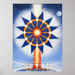 Säule des Feuers und des geistigen Willens Poster