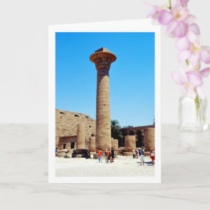 Säule des Karnak-Tempels, Luxor, Ägypten Karte