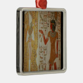 Säule, die Osiris und ein Priestertragen darstellt Ornament Aus Metall (Rechts)