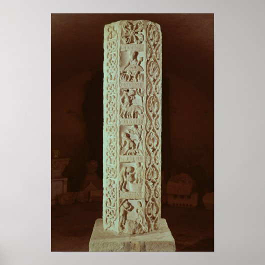 Säule mit den Monaten August bis Dezember Poster (Vorne)