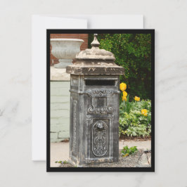 Säule Postbox Postkarte