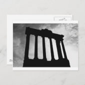 Säule-Silhouette Postkarte (Vorne/Hinten)