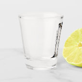 Säulen aus antiken Steinen Schnapsglas (Links)