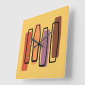 "Säulen" der Abstrakten Retro-Kunst Quadratische Wanduhr (Winkel)