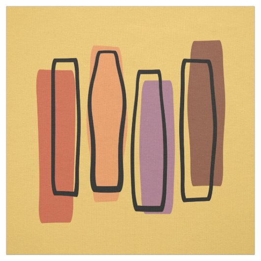 "Säulen" der Abstrakten Retro-Kunst Stoff (Muster)