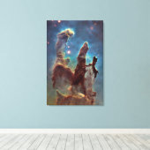 Säulen der Erschaffung großer vertikaler Leinwanddruck (Insitu (Holzboden))