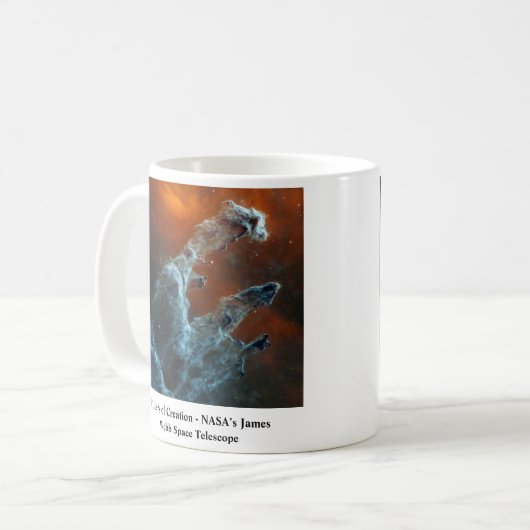 Säulen der Schaffung James Webb Weltraumteleskop Kaffeetasse (Vorderseite Links)