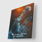 Säulen der Schaffung James Webb Weltraumteleskop Quadratische Wanduhr (Winkel)